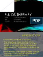 Fluids Therapy: Name: Oktavia Sulistiana NIM: G1A214058 Adviser: Dr. Sulistyowati, SP - An