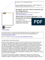 Wood Waste As Coarse Aggregate in The Production of Concrete PDF