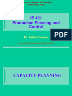 Lecture 3 CAPACITY PLANNING
