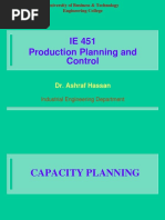 Lecture 3 CAPACITY PLANNING