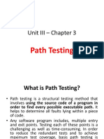 Unit III - Chapter 3: Path Testing