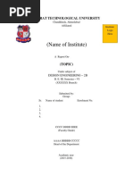 Report Format - DE-2B (6th Sem) - AY 2015-16 PDF