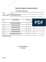 Formato para Entrega de Informe de Personal Actualizado en Contraloría