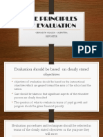 The Principles of Evaluation