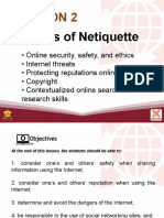 NETIQUETTE AND ONLINE SAFETY