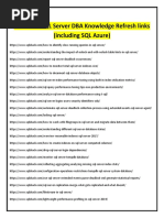 Microsoft SQL Server DBA Knowledge Refresh Links-1