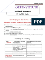 Vouching Summary Notes