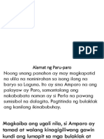 Alamat NG Paru-Paro Kwento para Sa Quiz