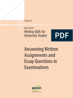 Writing Skills for Uni Studies U5