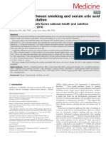 Medicine: Association Between Smoking and Serum Uric Acid in Korean Population