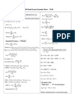 FIN700 - FORMULAE SHEET - Final Exam (And Any DEFERRED EXAM) - Trimester 0318