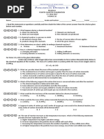 4thquarter Exam Science 10