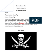 Summer Lesson Plan Week D (Pirates I) By: Miss Rani's Group Day 1 Theme Activity: Pirate Flag