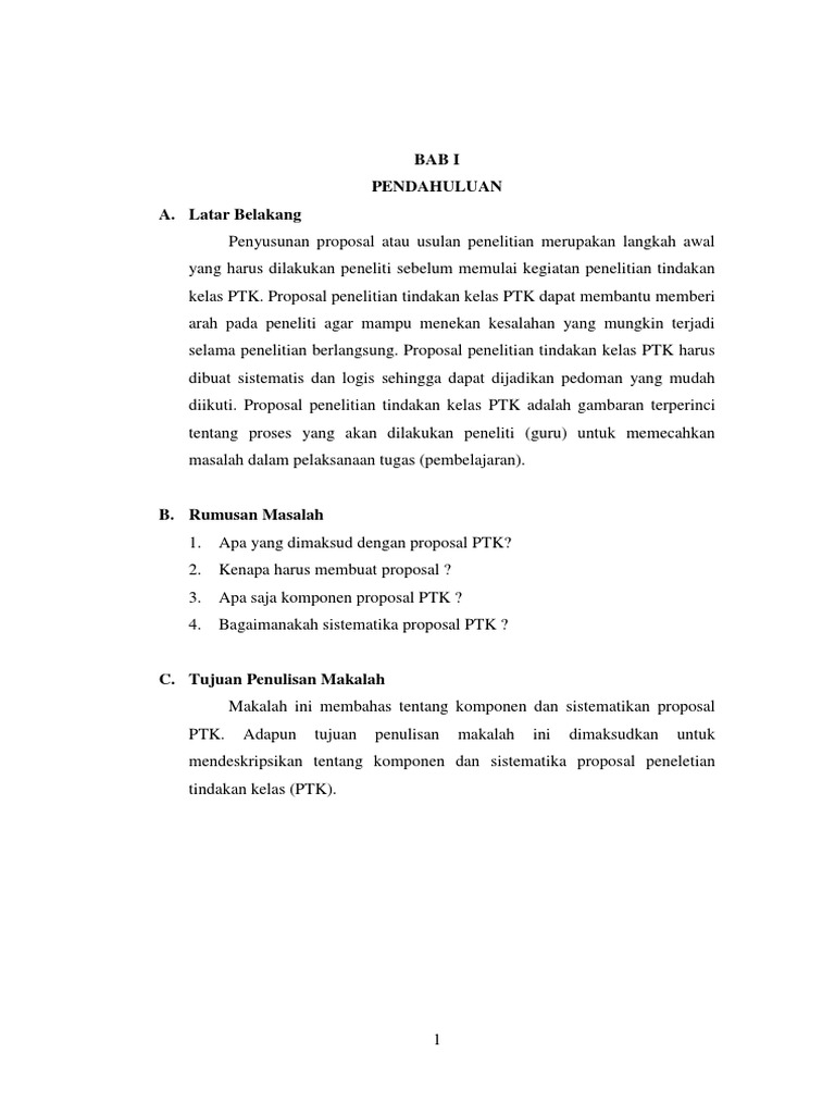 Langkah Langkah Menyusun Proposal Ptk