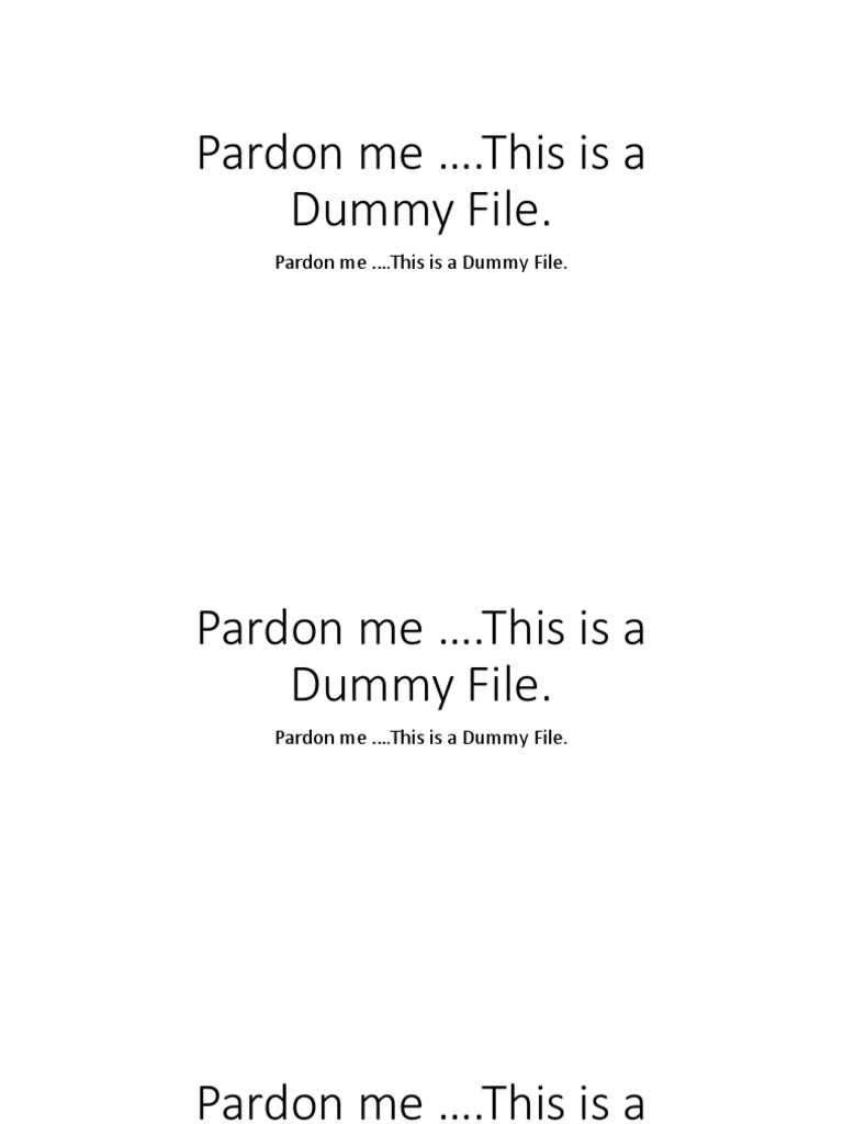 Dummy File PDF