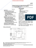 Single Cell Li-Ion Battery Fuel Gauge For Battery Pack Integration