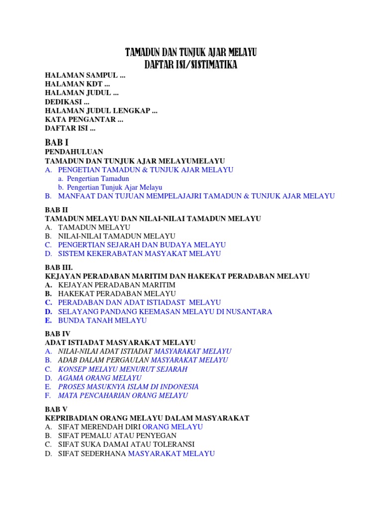 Materi MKU TAMADUN DAN TUNJUK AJAR MELAYUdocx