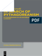 Cornelli, G. - Search of Pythagoreanism, Pythagoreanism As an Historiographical Category (2013).pdf