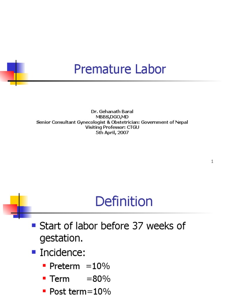 Understanding Premature Labor Management | PDF | Preterm Birth | Fetus
