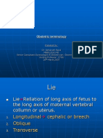 Lecture-6 Obstetric Terminologies