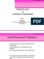 Lecture-38 Teratology and Chronic Poisoning