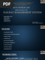 Web Design Lab: Railway Management System