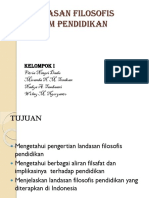 Landasan Filosofis Dalam Pendidikan