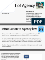 Contract of Agency Law