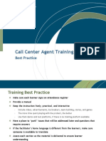 Call Center Agent Training Best Practices