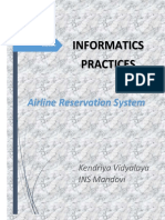 Informatics Practices: Airline Reservation System