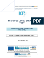 C Level Oral Examiner Info Pack PDF