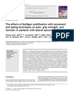 The Effects of Mulligan Mobilisation With Movement and Taping Techniques On Pain, Grip Strength, and Function in Patients With Lateral Epicondylitis