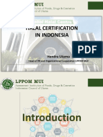 Indonesia Halal Certification Current and Future