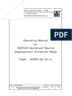 ASHIDA Numerical Neutral Displacement Protection Relay: Operating Manual For
