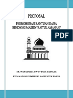 Proposal Masjid Wanakarya