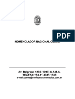 Nomenclador Nacional Comra