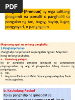Panghalip Pananong at Panaklaw Worksheet | PDF