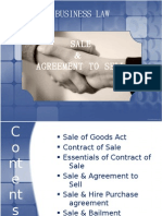 Business Law Sale & Agreement To Sell