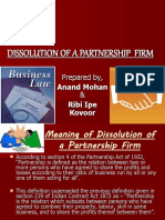 Dissolution of a Partnership Firm 123