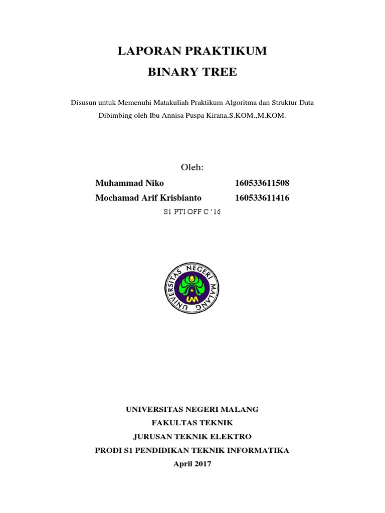 Jenis dan Operasi pada Binary Tree | PDF