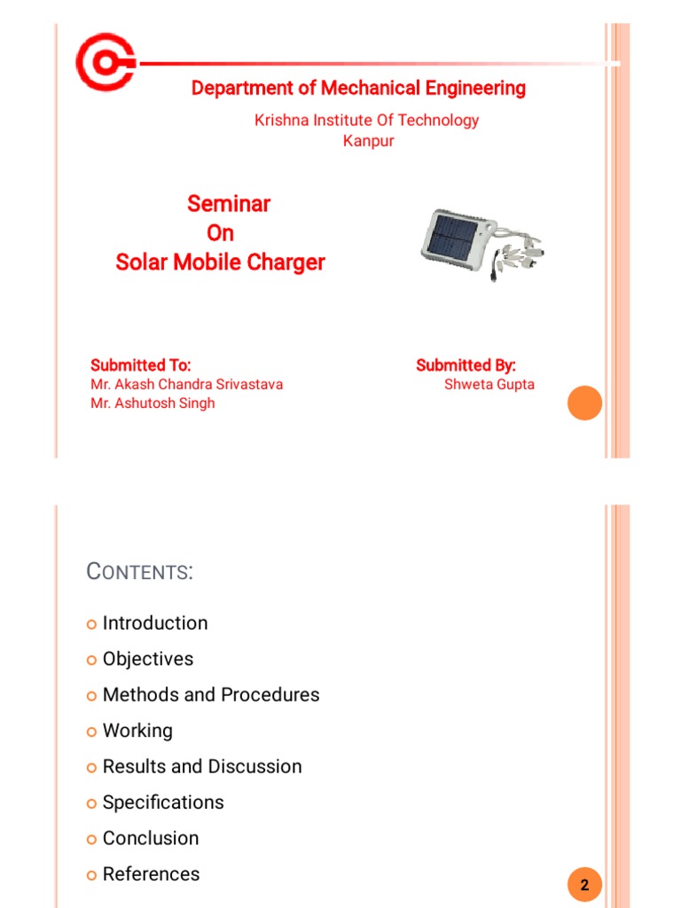 Shweta PDF | PDF | Battery Charger | Solar Cell
