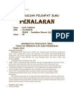 Penalaran Filsafat Ilmu