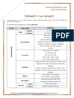 Determinantes - Subclasses - Tabela PDF