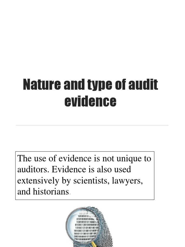 Nature and Type of Audit Evidence | PDF | Evidence | Audit