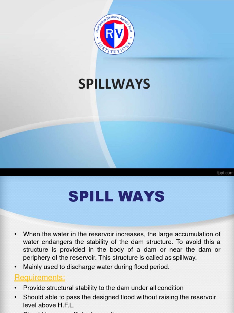 Saddle Spillways in Dam Design | PDF | Spillway | Bodies Of Water