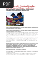 A Importância Da Atividade Física Para Prevenir Lesões E Dores Nos Joelhos