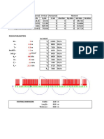 Design Reaction - Continuous Footing