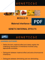 Genetic Maternal Effects