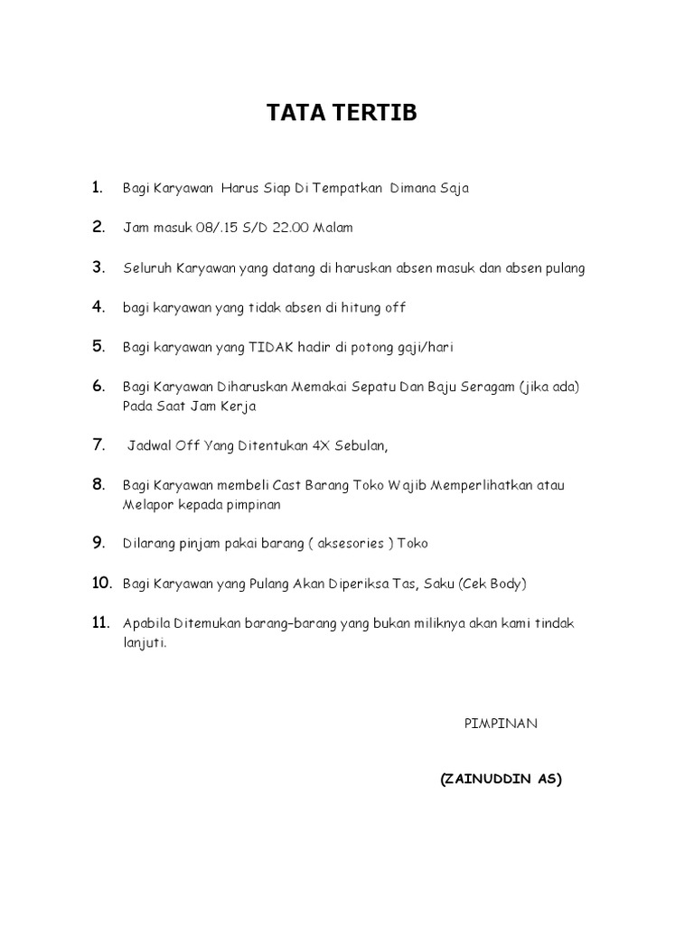 Tata Tertib
