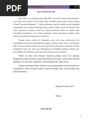 Sistem Pencernaan Makanan Modul 1 Docx